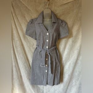 Live a Little Black and White Striped Dress, Size 12, 3/$25